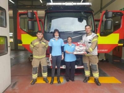 Hulcott Care Home visits Aylesbury Fire Station