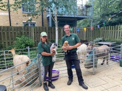 Deer Park View Care Home have a fa-baa-lous time with farm visit