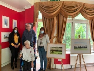 Residents art exhibition debuted at Moorlands Care Home