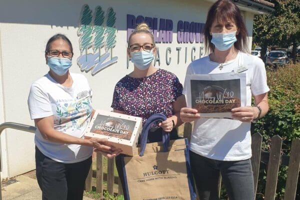 World choc day at Hulcott Care Home