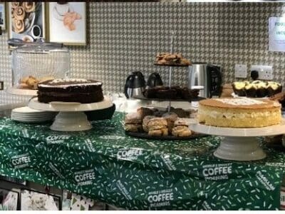 Macmillan Coffee Morning Event success at Riverside Place