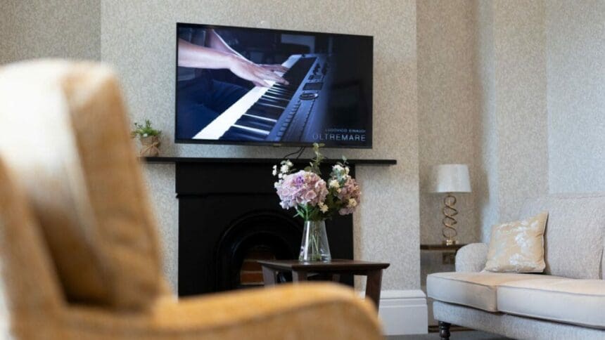 New lounge area at Beaumont Villa Care Home in Jersey August 2023