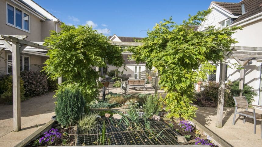 garden of frethey house care home in taunton