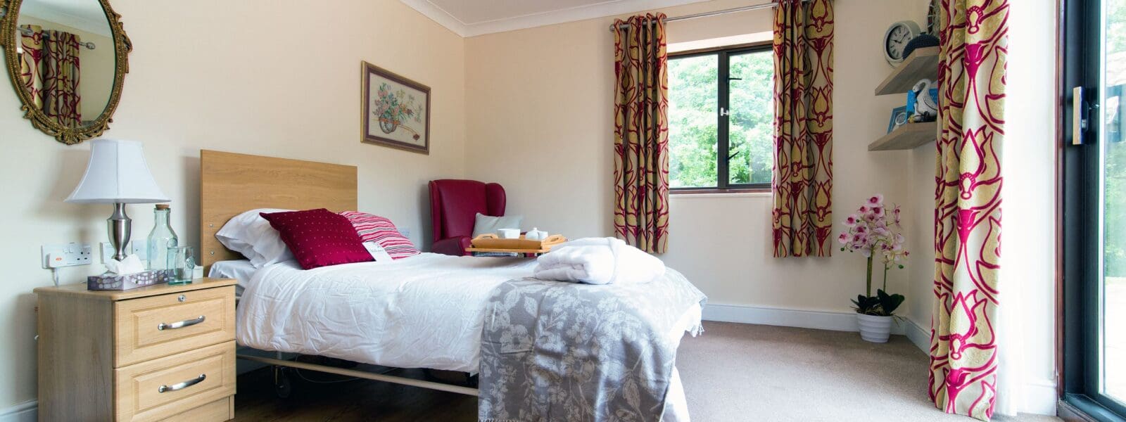 Bedroom of Magna Care Home in Canford Magna Dorset BH21