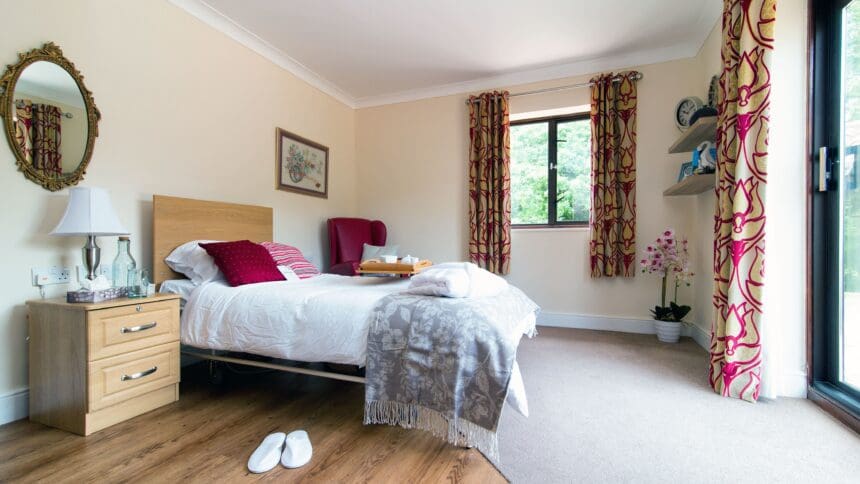 Bedroom of Magna Care Home in Canford Magna Dorset BH21