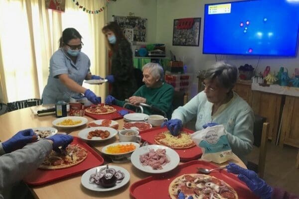 Coppice Lea Residents Enjoy Pizza!