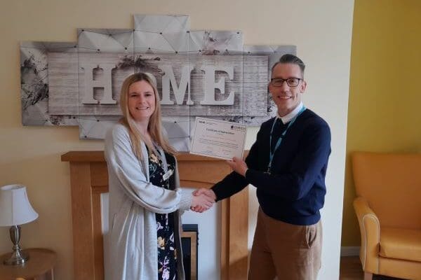 Oak Manor Receives Certificate of Appreciation