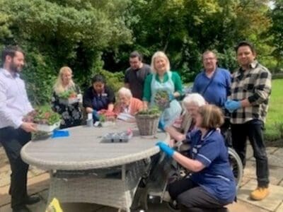 The team at Coxhill Manor are making their home shine for summer!