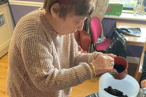 Residents Enjoy a Planting Day at Wytham House