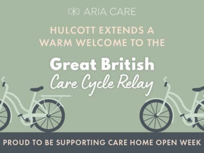 Hulcott extends a great warm welcome to the Great British Care Cycle Relay!