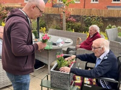 Blooming marvellous day at Brook House Care Home