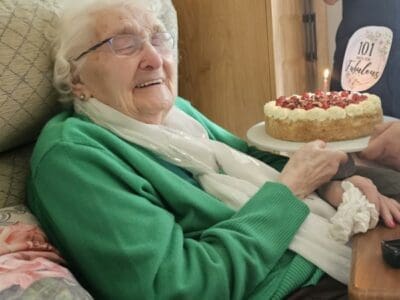 Abbeycrest resident who helped make Spitfire wings turns 101