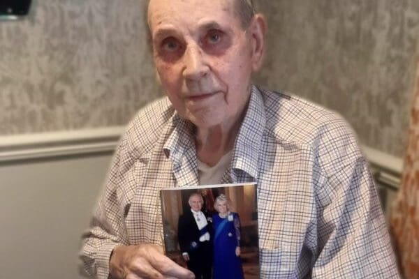 100-year-old Dennis at Riverside Place says ‘always have a positive attitude’