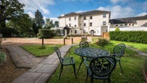 garden at East Hill House Residential Care Home in Liss GU33