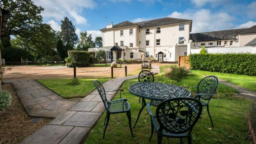 garden at East Hill House Residential Care Home in Liss GU33
