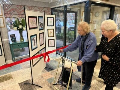 Resident exhibits her artwork at Belmont House