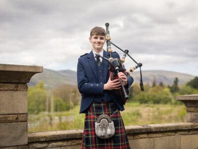 Charlie-Bagpipe player- Beechwood Park