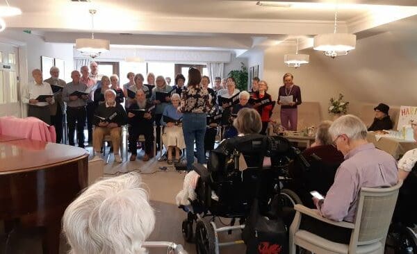 Harmony Choir visit Abbeycrest