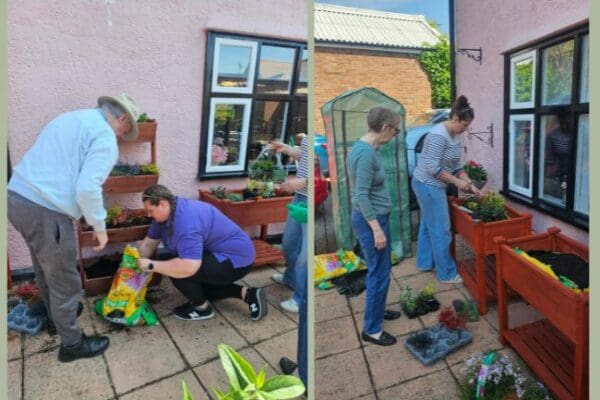 Pop of colour at Bradbury House for Aria in Bloom