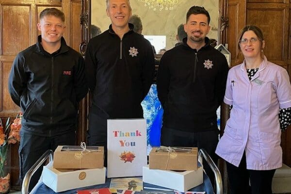 Garth House welcome local firefighters