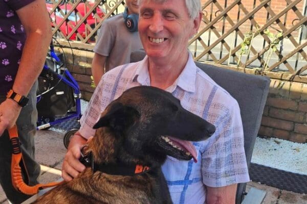 Bradbury House visited by Baloo the police dog