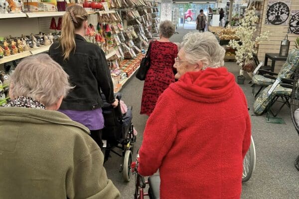 Miranda House Care Home visit Studley Grange Garden Centre
