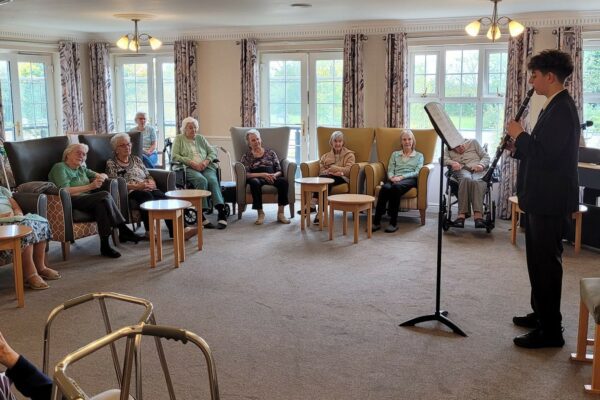 Trinity School music students visit Cranmer Court