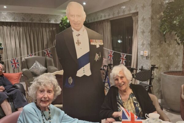 Riverside Place residents celebrate the King’s birthday