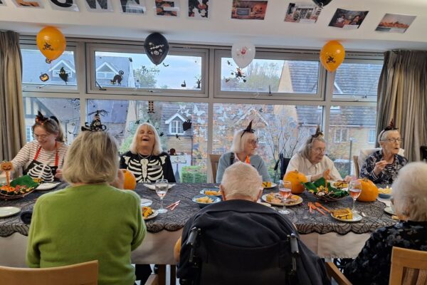 Deer Park View residents enjoy a spooktacular tea party