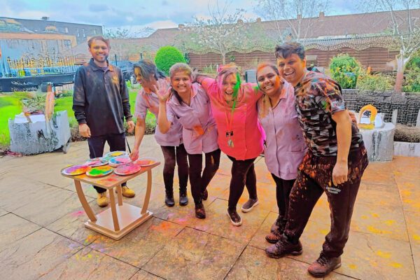 Albany Lodge Nursing Home celebrate the colourful Holi Festival