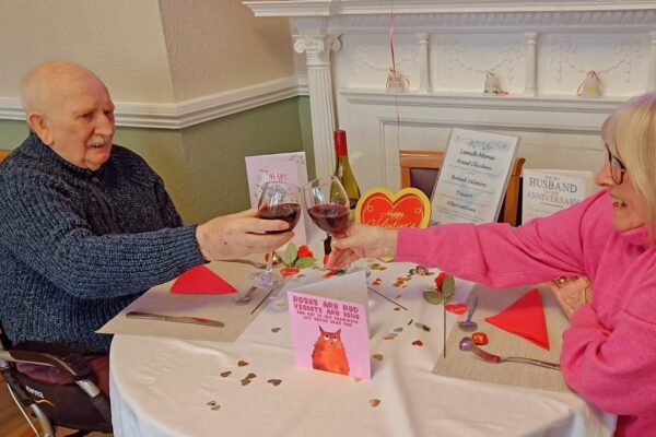 Love is in the air: Valentines at Belmont Castle Care Home