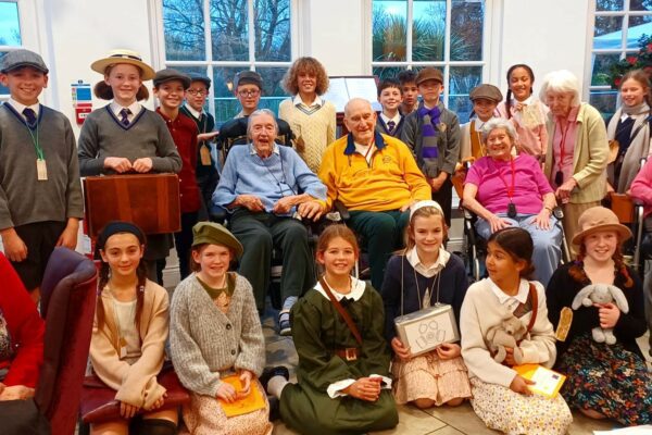 Wartime history visit at Thames View