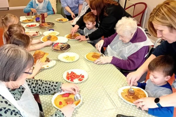 Scoonie House brings generations together for pancake fun!