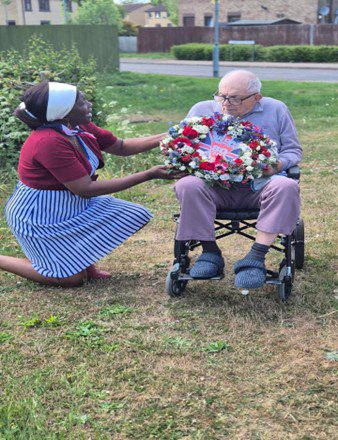 Rendlesham resident VE day wreath