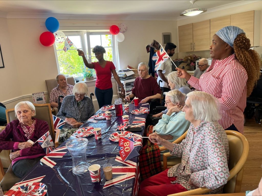 Rendlesham residents and team VE day street party
