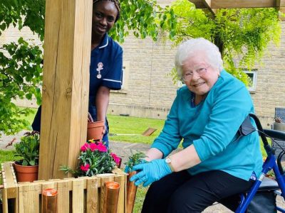Creative Aria in Bloom gardening at Tall Trees