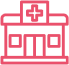 Hospital pink icon