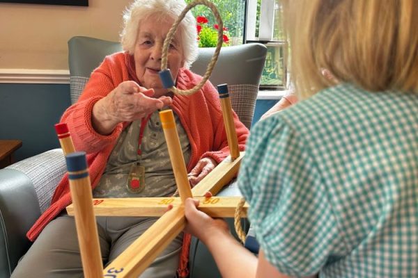 Intergenerational day of fun at Stowford House for Care Home Open Week