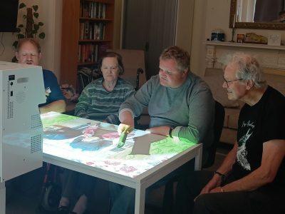 Southborough Residents Create Art with Interactive Sensory Table
