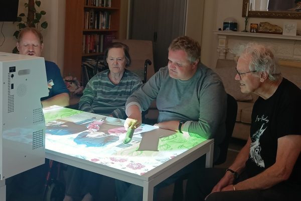 Southborough Residents Create Art with Interactive Sensory Table
