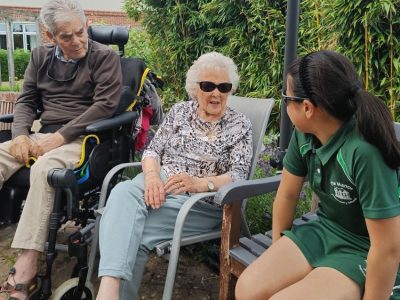 Pen Pals visit at Stowford House