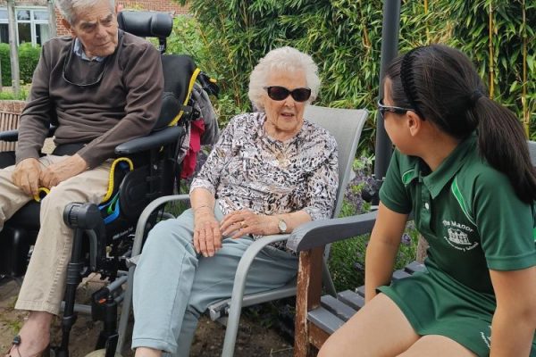 Pen Pals visit at Stowford House