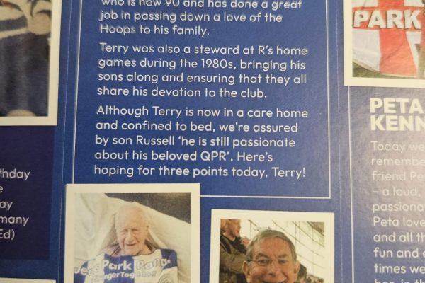 New Year’s Day Football Surprise for Denham Manor Resident